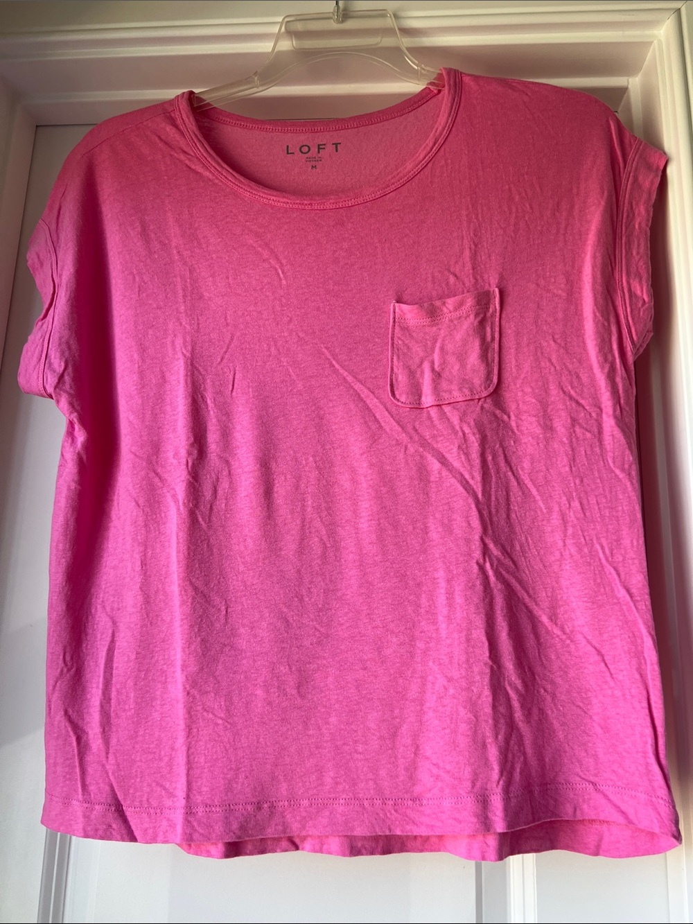 LOFT Raspberry Pink Short Sleeve Tee
